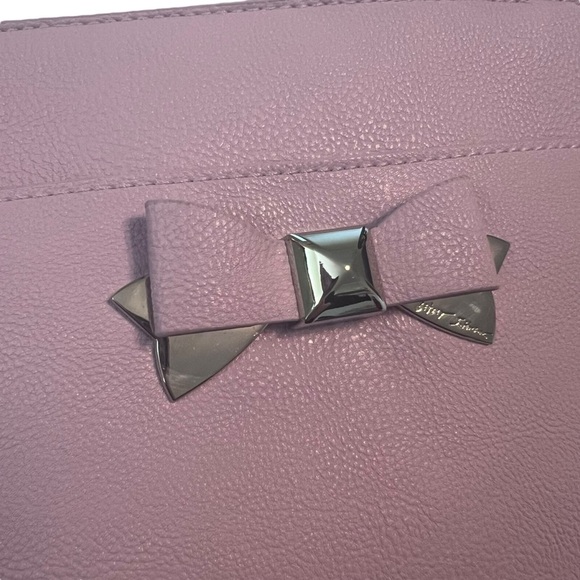 Betsey Johnson Jaime Double Handle Satchel – Lilac w/ Rainbow Straps - Picture 2 of 10